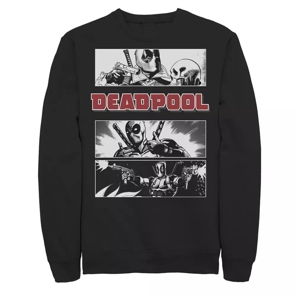 Men's Marvel Deadpool Comic Panels Sweatshirt,  Product Image