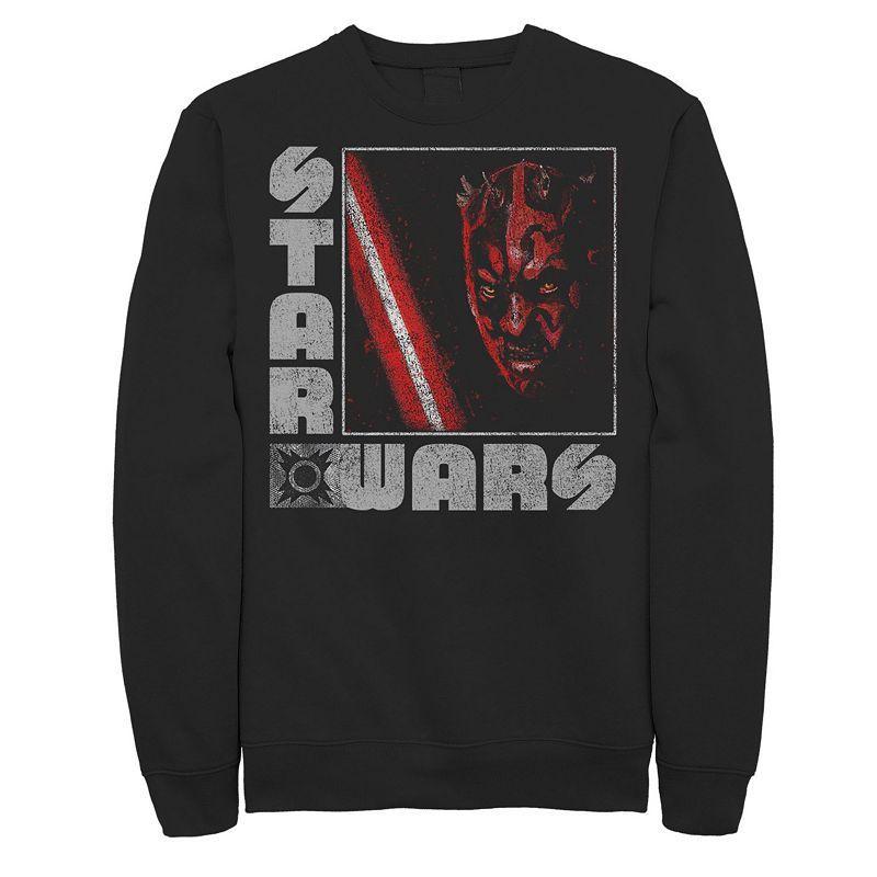 Men's Star Wars Darth Maul Distressed Square Portrait Tee, Size: 3XL, Black Product Image