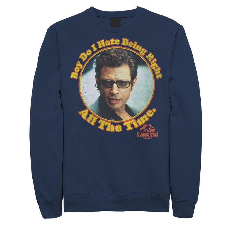 Men's Jurassic Park Hate Being Right All The Time Sweatshirt Pullover,  Product Image