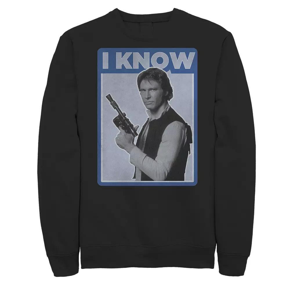 Men's Star Wars Han Solo Iconic Unscripted I KNOW Sweatshirt,  Product Image