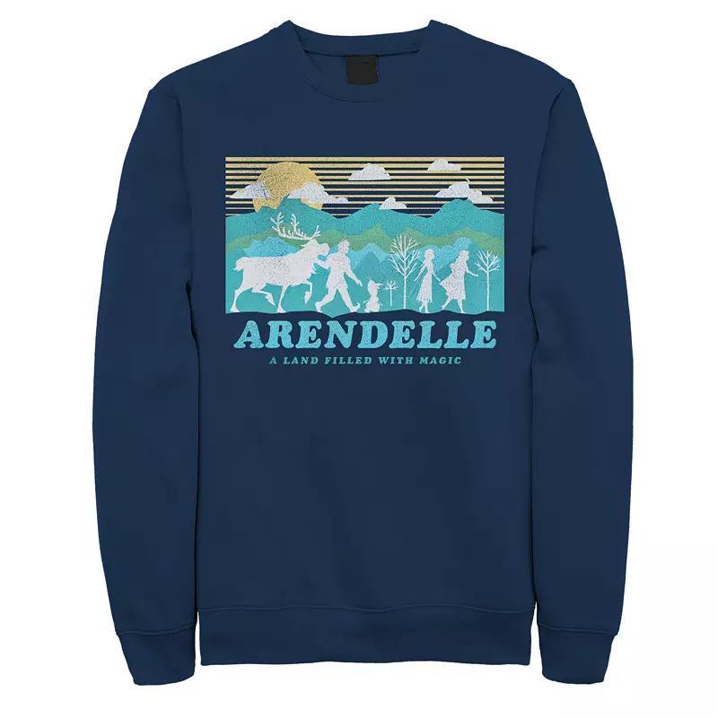 Men's Frozen 2 Arendelle Silhouette Sweatshirt, Size: XXL, Blue Product Image