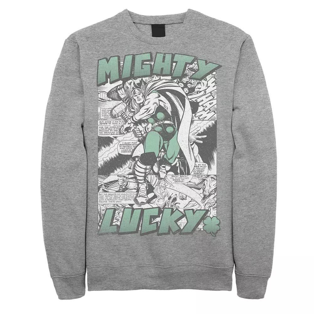 Men's Marvel Thor Mighty Lucky St. Patrick's Sweatshirt,  Product Image