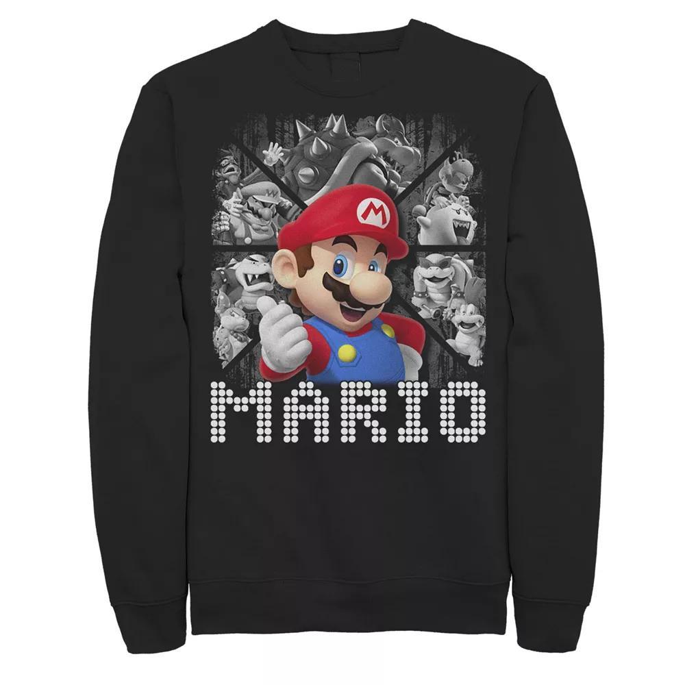 Men's Super Mario Bad Guy Panels Sweatshirt,  Product Image