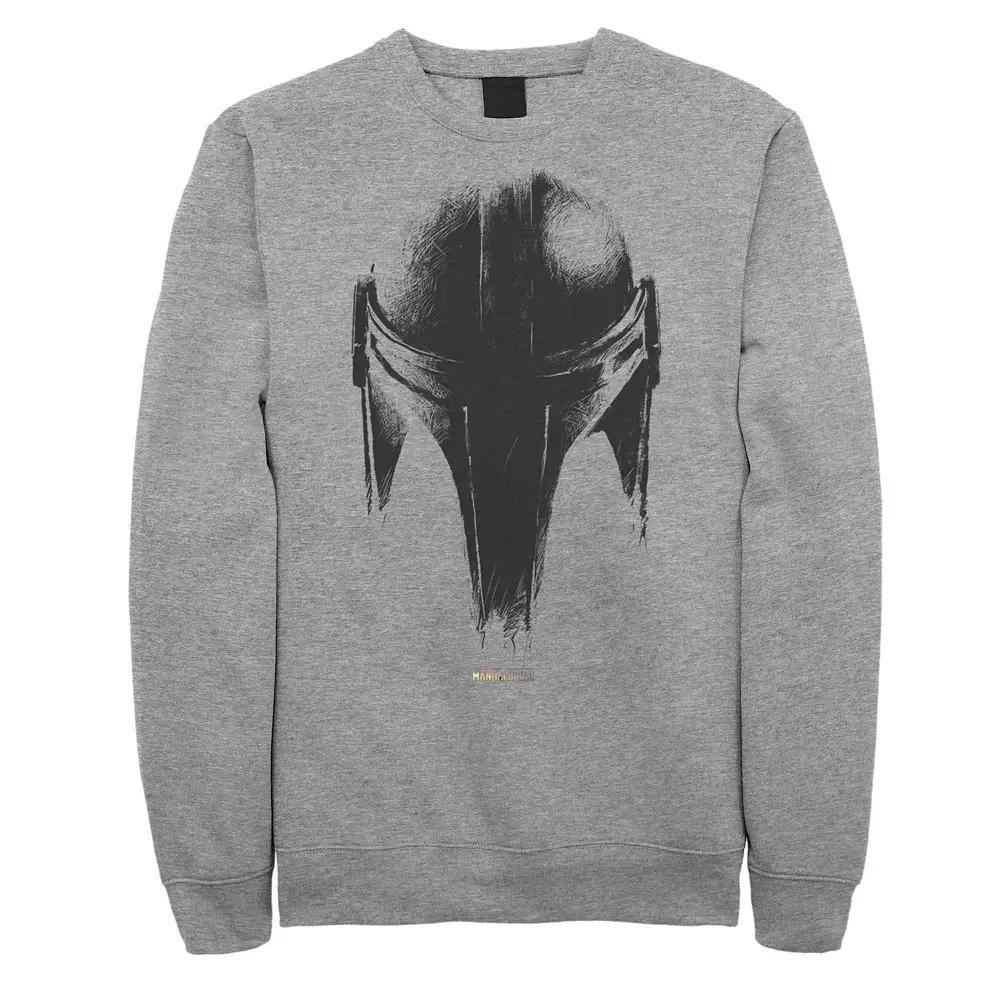 Big & Tall Star Wars The Mandalorian Metallic Helmet Sweatshirt, Men's,  Product Image
