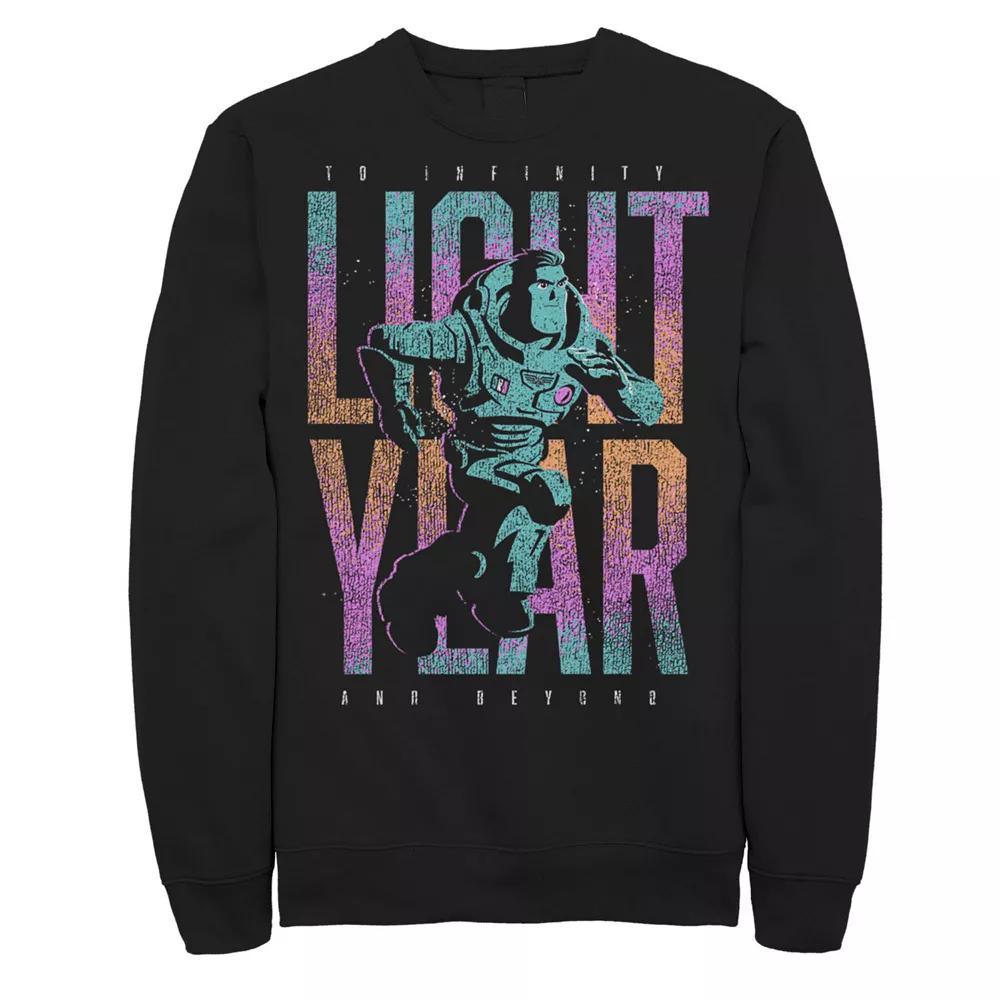 Disney / Pixar's Lightyear Men's To Infinity And Beyond Phrase Sweatshirt,  Product Image