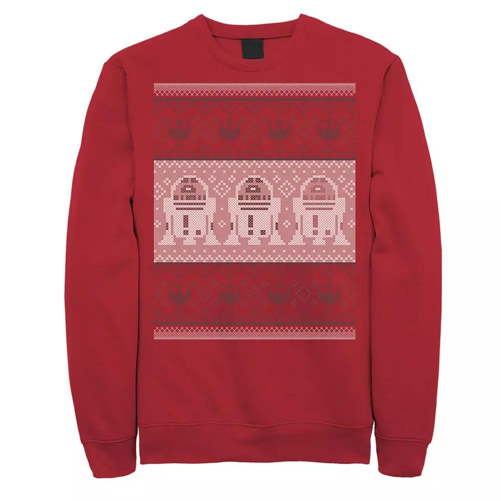 Men's Star Wars R2-D2 Ugly Christmas Sweater Rebel Fleece Pullover,  Product Image