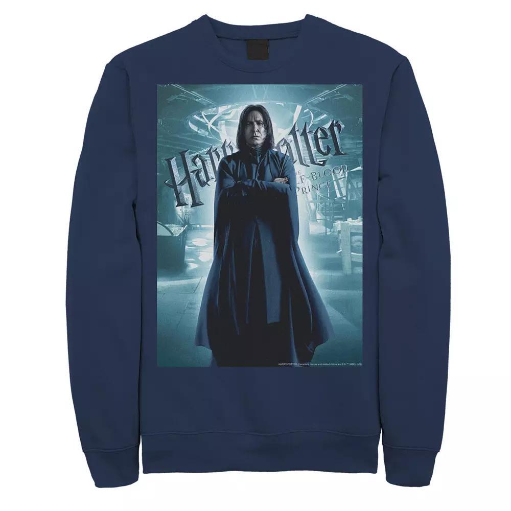 Men's Harry Potter Half-Blood Prince Snape Character Poster Fleece Graphic Pullover,  Product Image