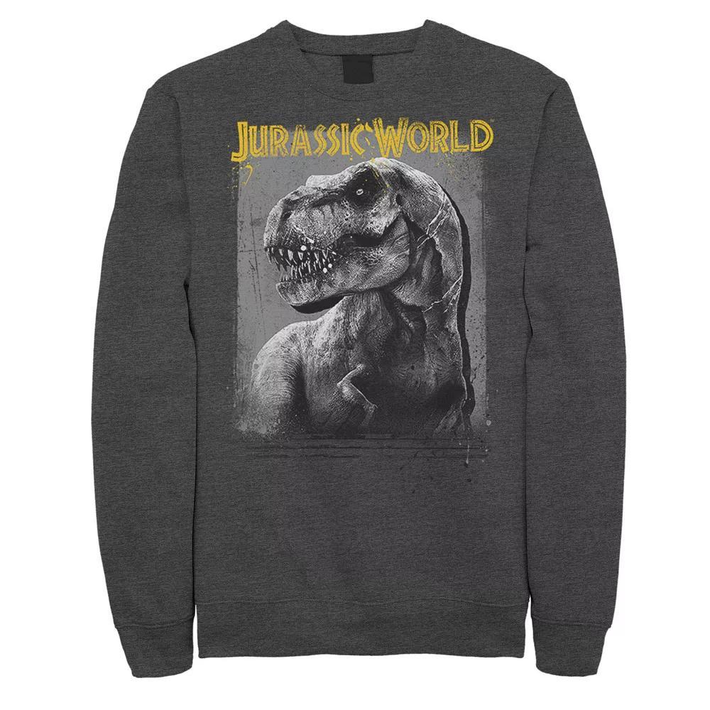 Men's Jurassic World T-Rex Profile Shading Sweatshirt,  Product Image