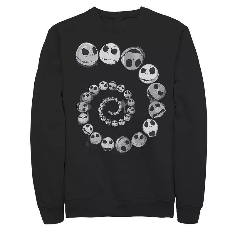 Disney's The Nightmare Before Christmas Jack Emotional Spiral Men's Sweatshirt, Size: XXL, Black Product Image