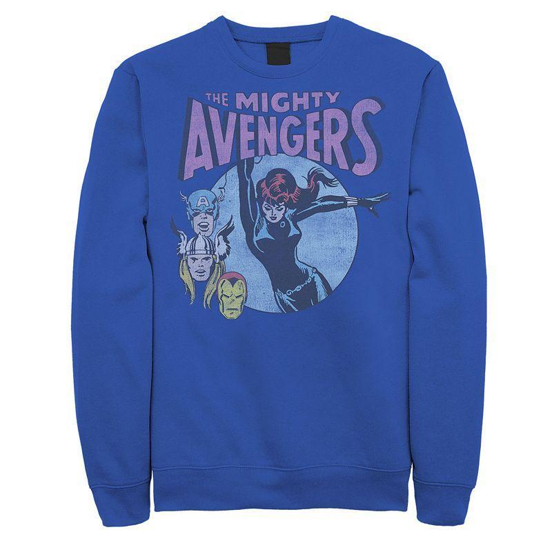 Men's Marvel Retro Avengers Sweatshirt, Size: Small, Royal Product Image