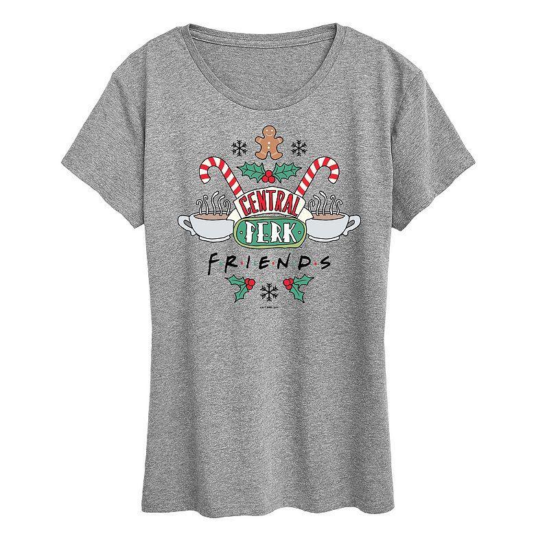 Womens Friends Holiday Central Perk Graphic Tee, Girls Product Image