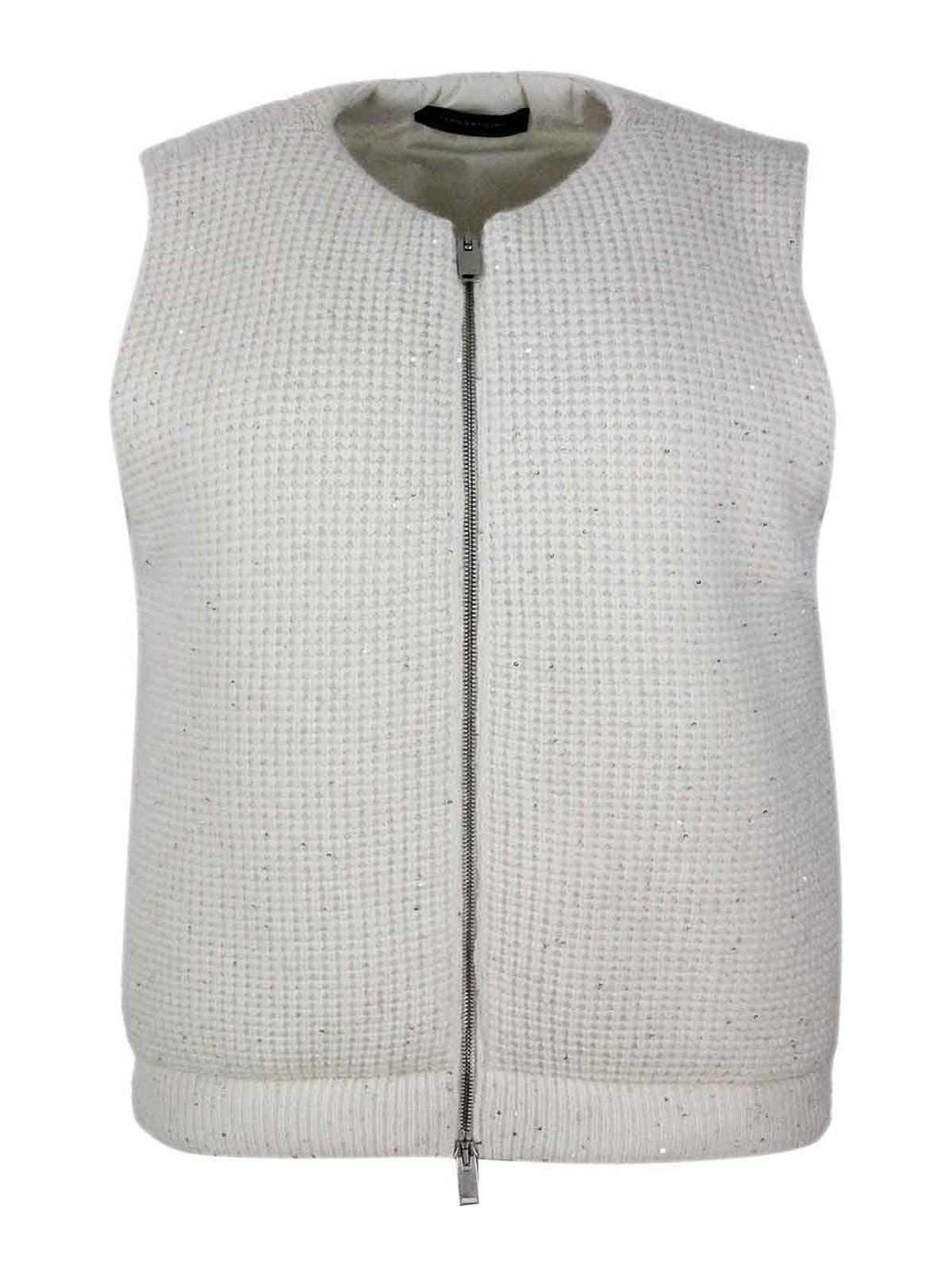 FABIANA FILIPPI Vest In White Product Image