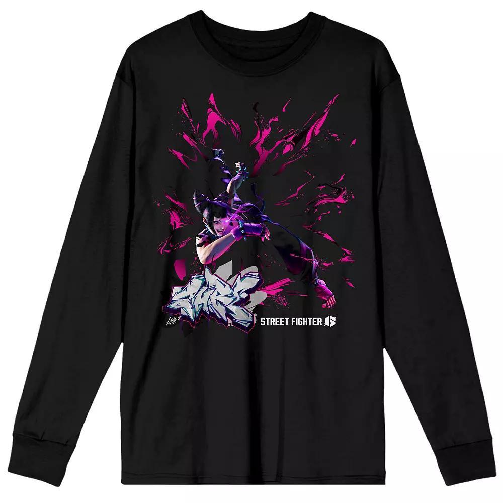 Men's Street Fighter VI Juri Long Sleeve Graphic Tee,  Product Image