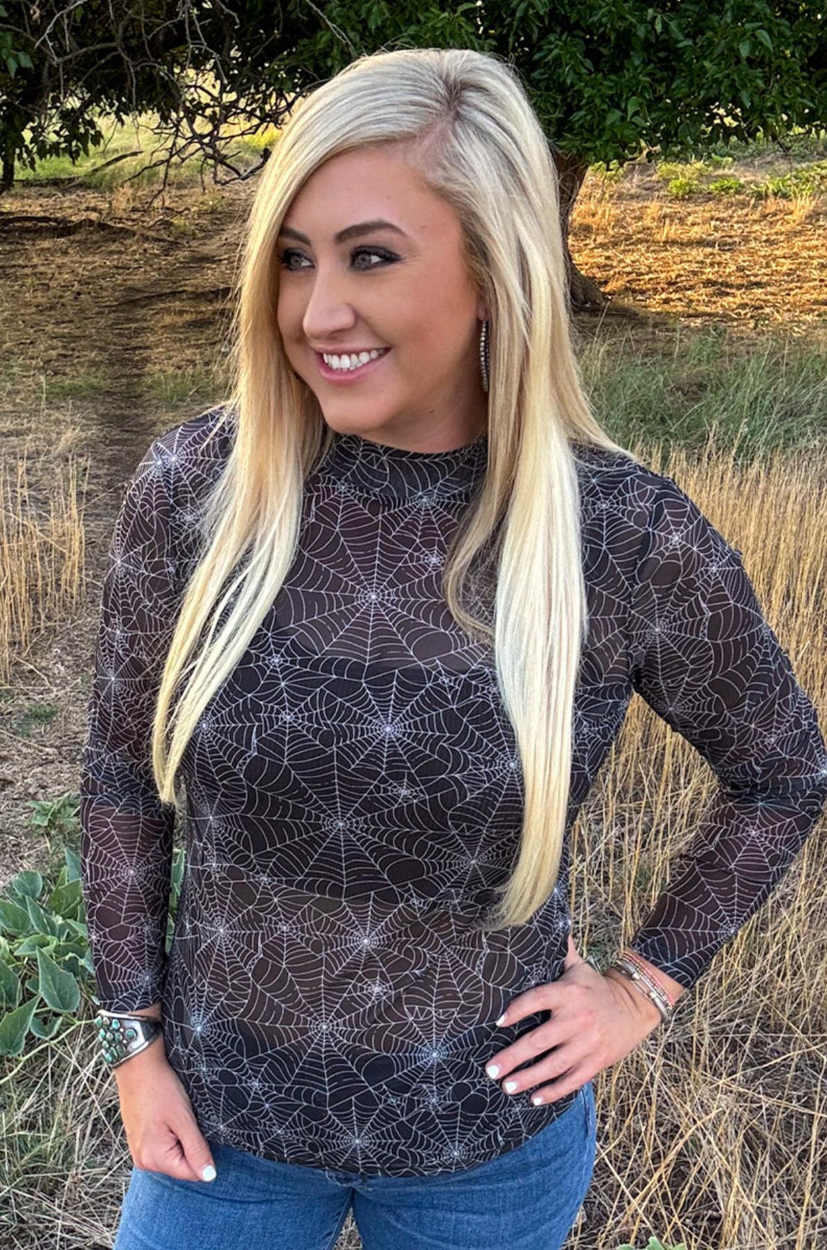 Sterling Kreek Wicked West Mesh Top Product Image