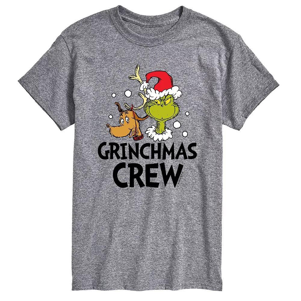 Men's Dr. Seuss Grinchmas Crew Tee, Size: XXL, Gray Product Image