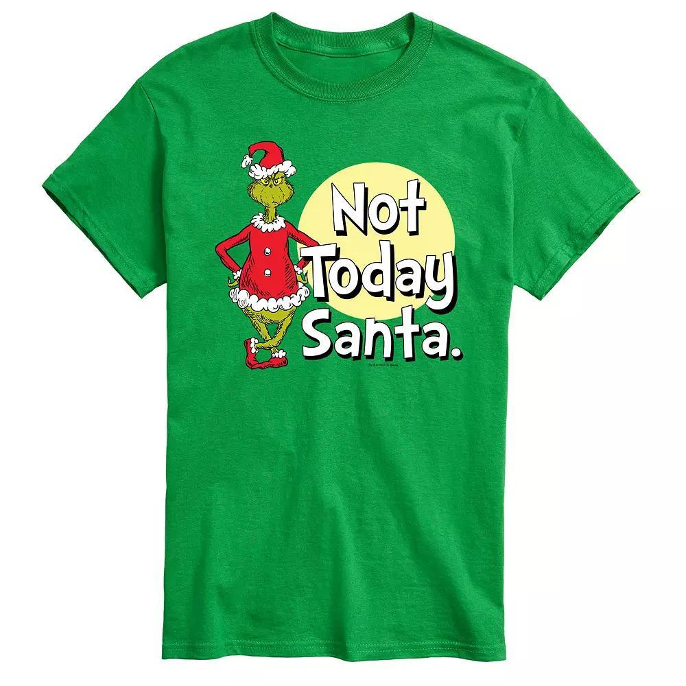 Big & Tall Not Today Santa Tee, Men's, Size: XL Tall, Green Product Image