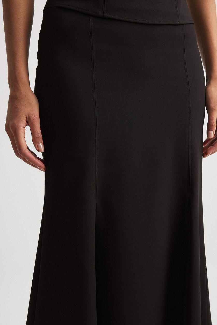 Woven Fitted Midi Skirt Product Image