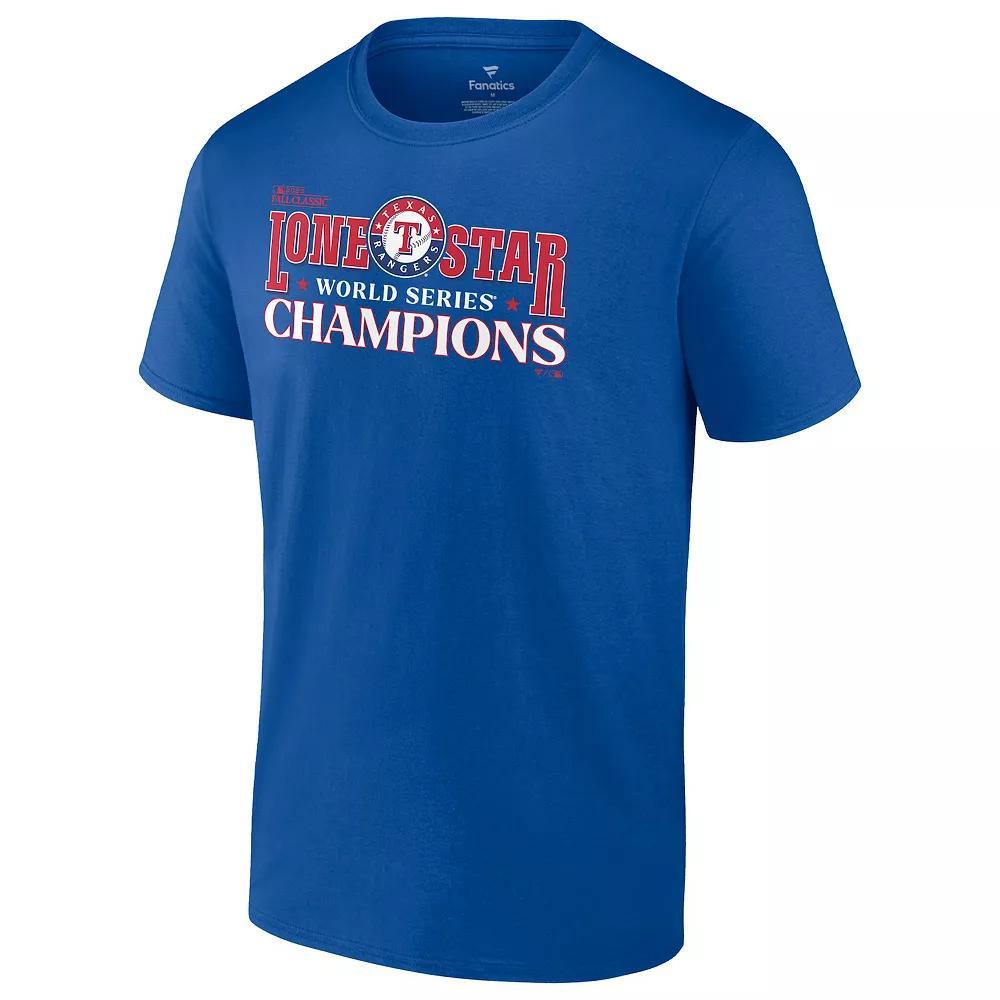 Men's Texas Rangers World Series Champions Hitting Streak Graphic Tee, Size: Large, Blue Product Image