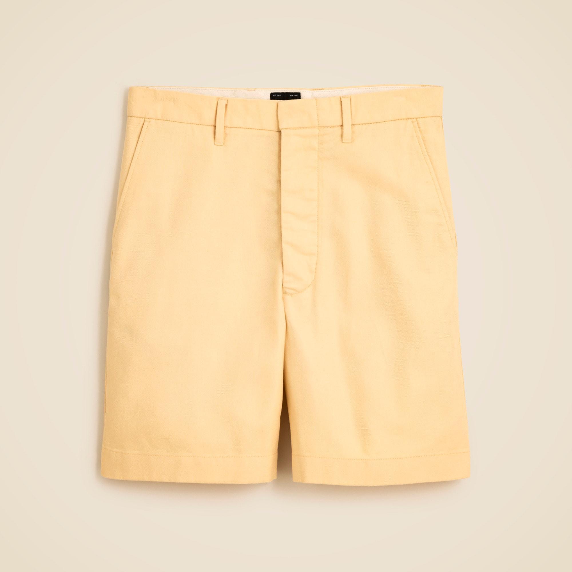 8" cotton-linen blend dress short Product Image