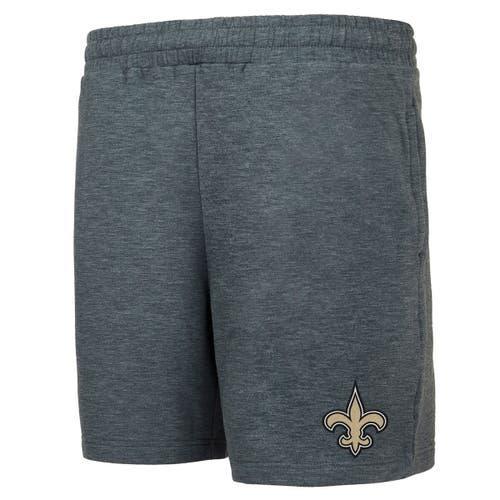 Mens Concepts Sport Charcoal New Orleans Saints Powerplay Fleece Shorts Product Image