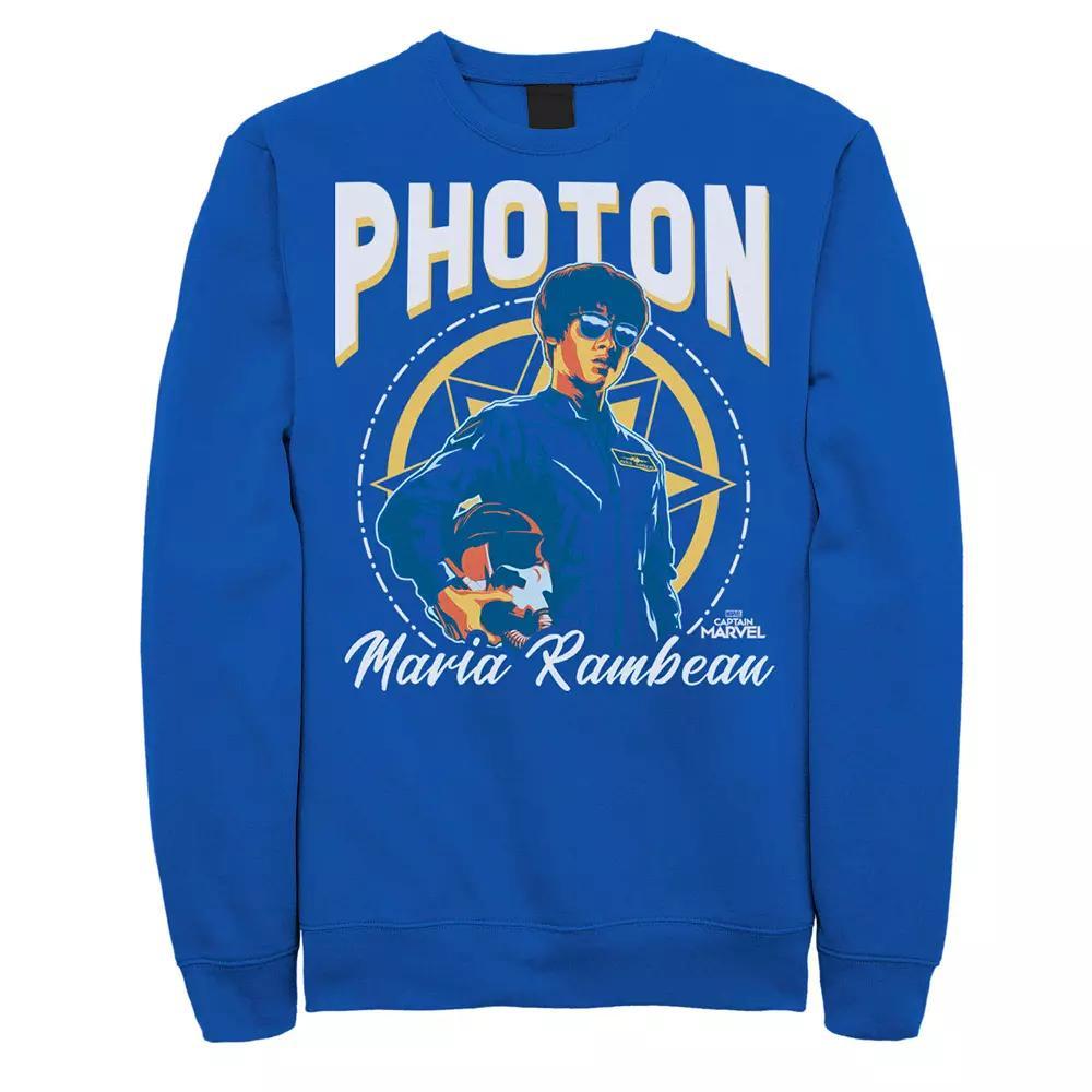 Men's Marvel Captain Marvel Maria Photon Portrait Sweatshirt,  Product Image