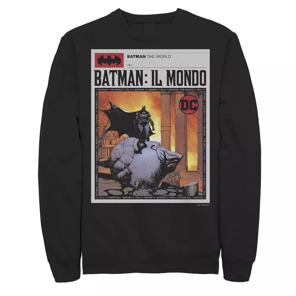 Men's Batman: Il Mondo Italy News Poster Sweatshirt, Boy's,  Product Image
