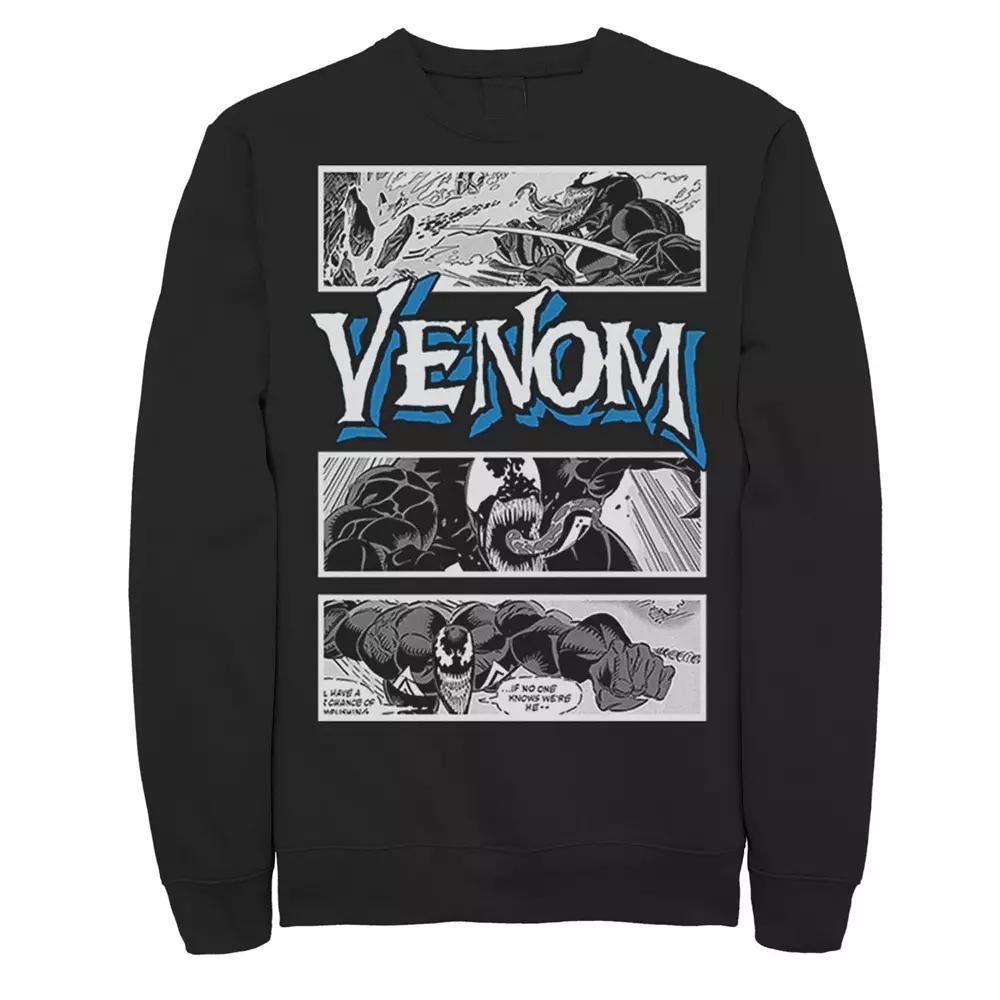 Men's Marvel Venom Comic Book Illustrations Panel Sweatshirt,  Product Image