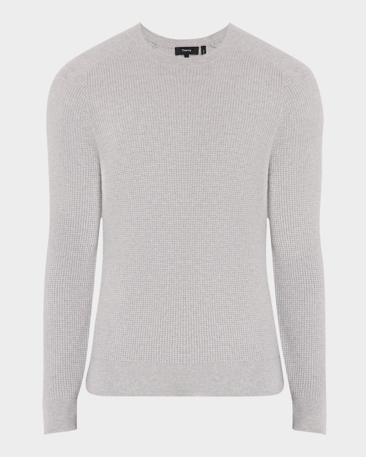 Men's Cashmere Waffle-Knit Sweater Product Image