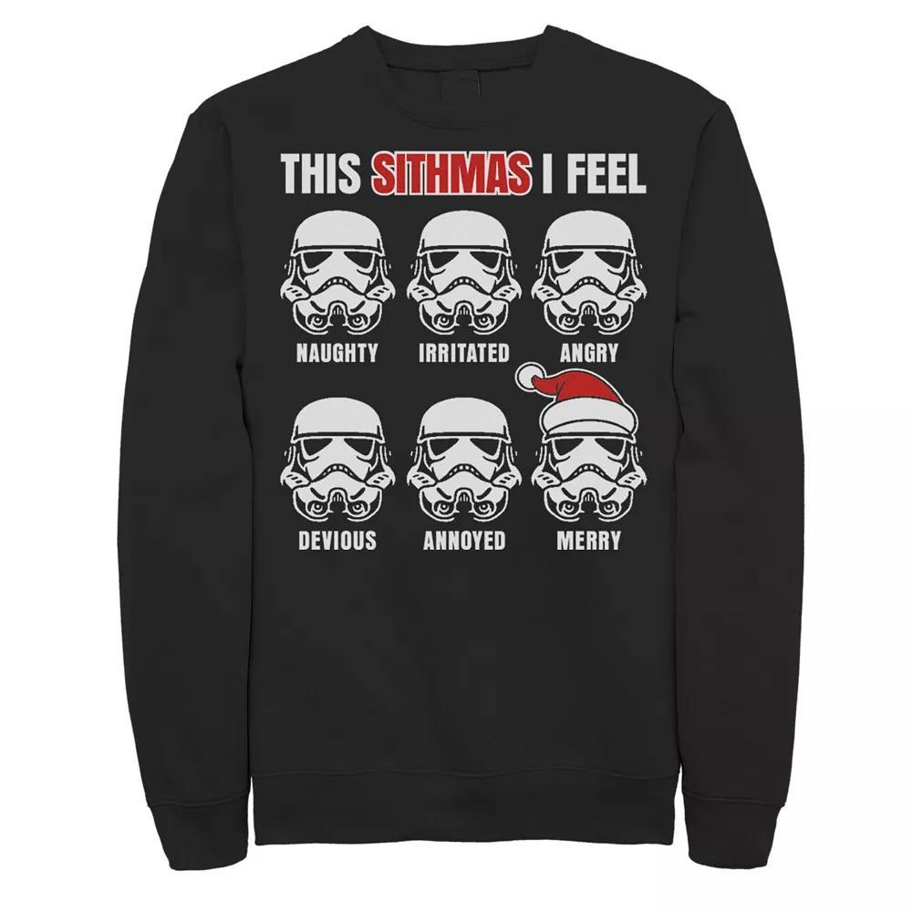 Men's Star Wars Stormtrooper Sithmas Emotions Christmas Sweatshirt,  Product Image