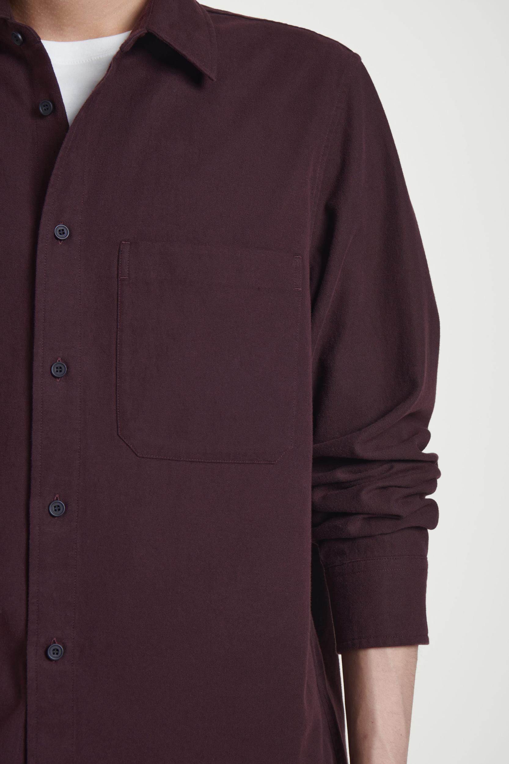 RELAXED BRUSHED COTTON-BLEND SHIRT Product Image