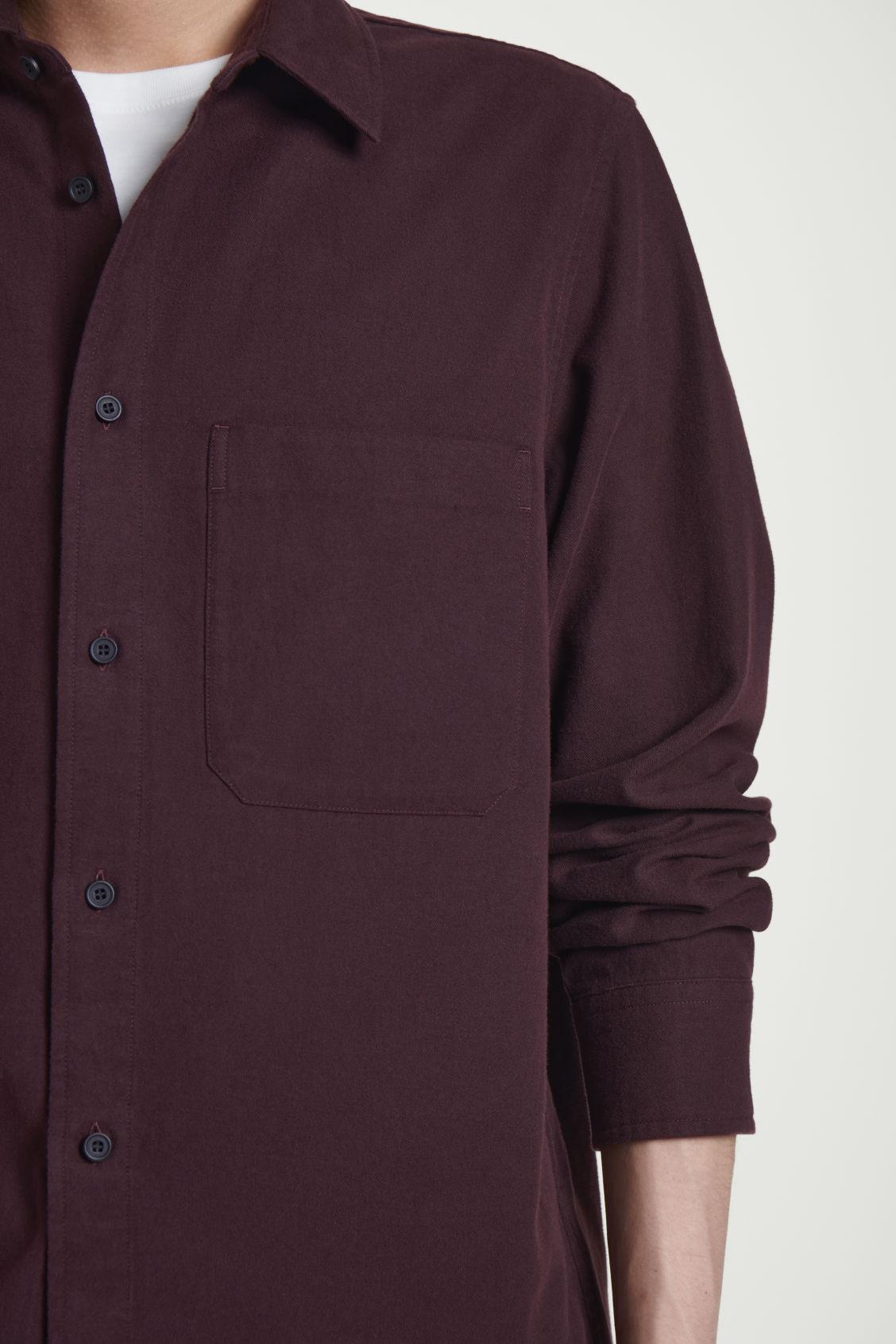 RELAXED BRUSHED COTTON-BLEND SHIRT Product Image