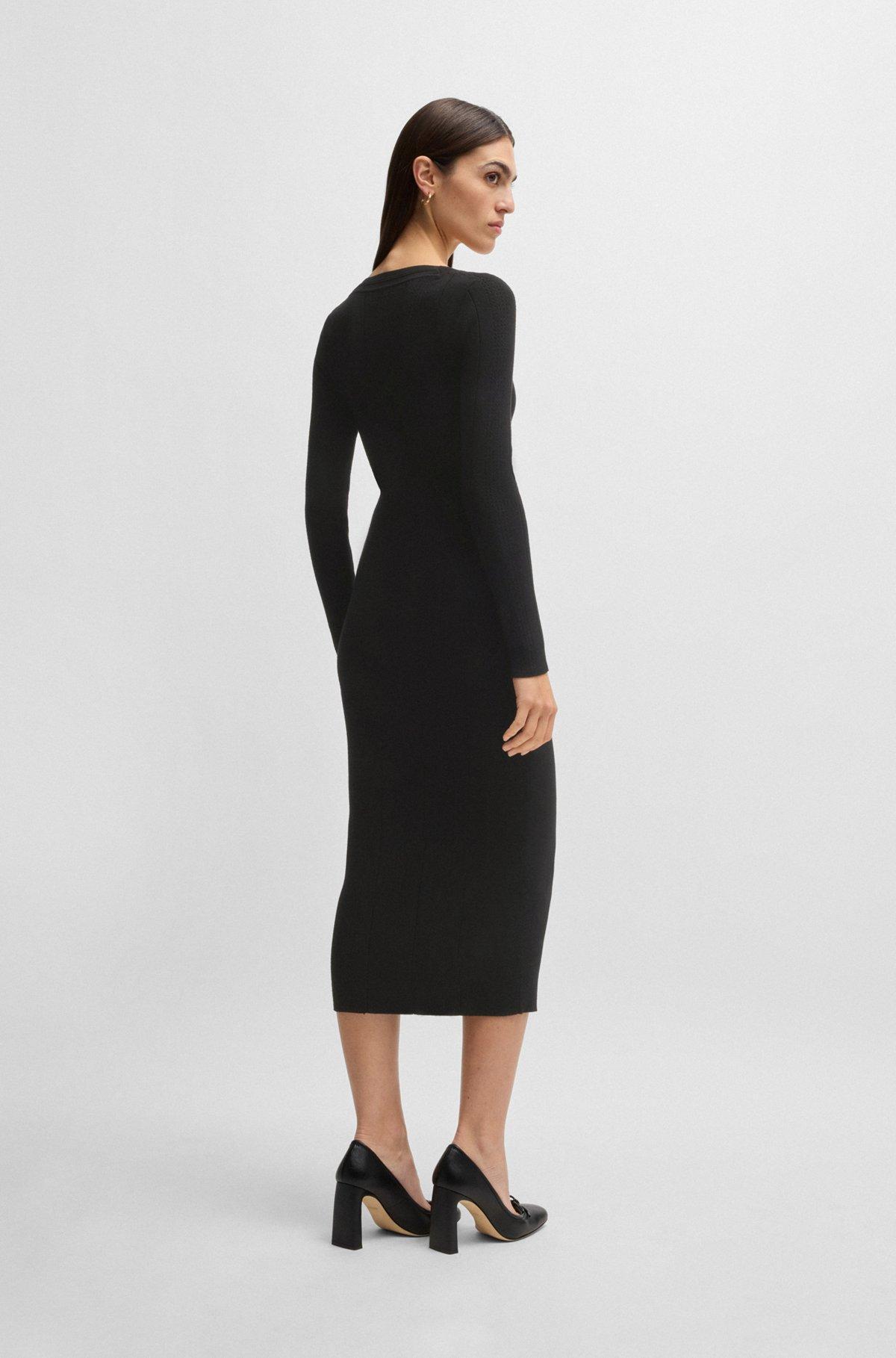 Knitted relaxed-fit dress with anti-bacterial finish Product Image