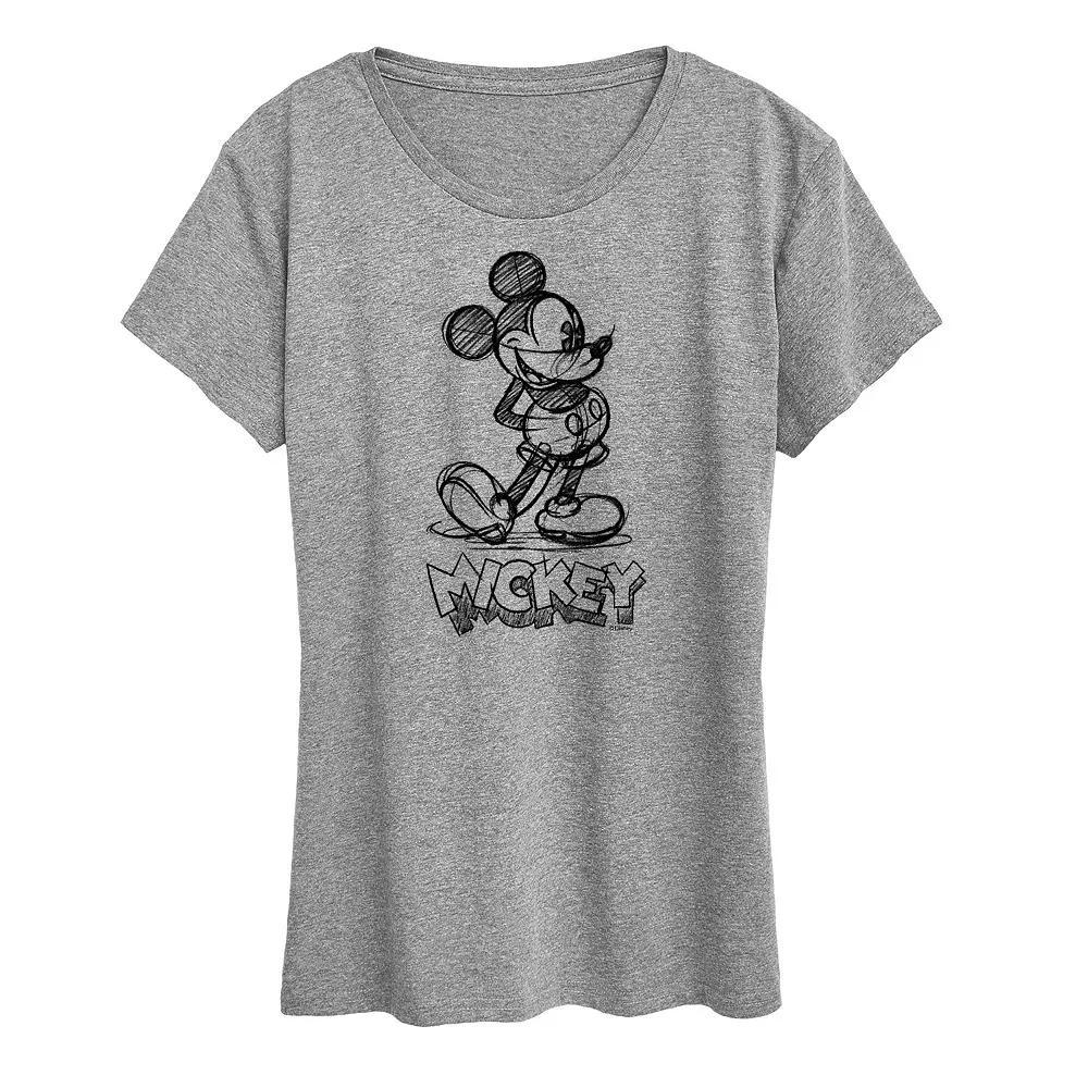 Disney's Mickey Mouse Women's Sketch Graphic Tee, Girl's,  Product Image
