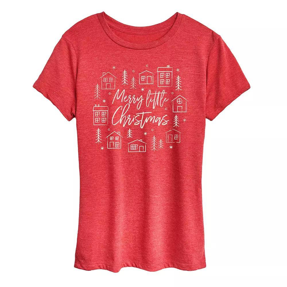 Women's Merry Little Christmas Graphic Tee,  Product Image