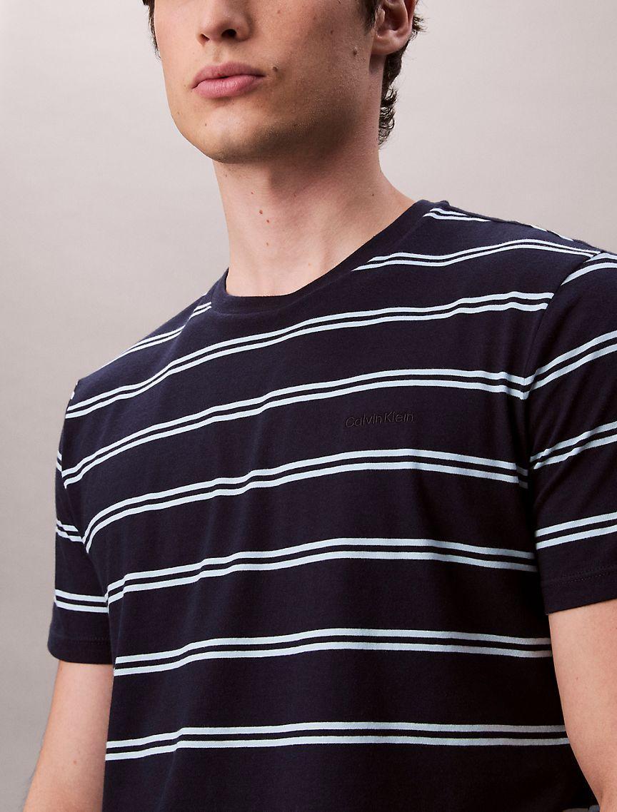 Liquid Touch Stripe Crewneck T-Shirt Product Image