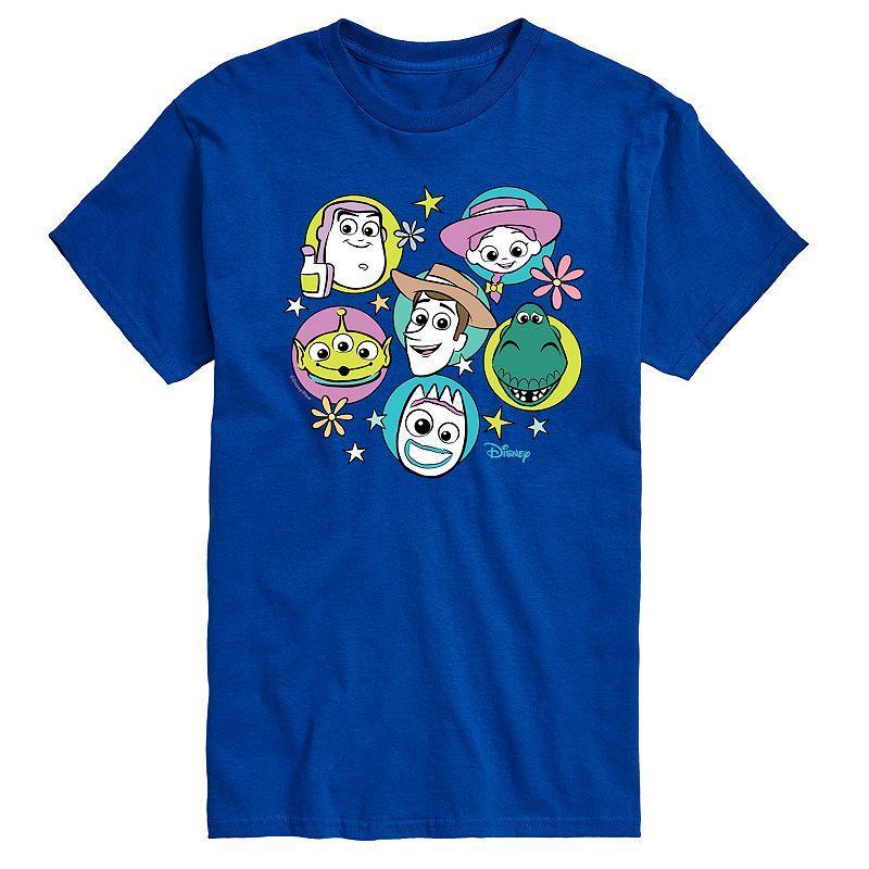 Disney / Pixar's Toy Story 4 Men's Group Grid Graphic Tee, Size: XXL, Blue Product Image