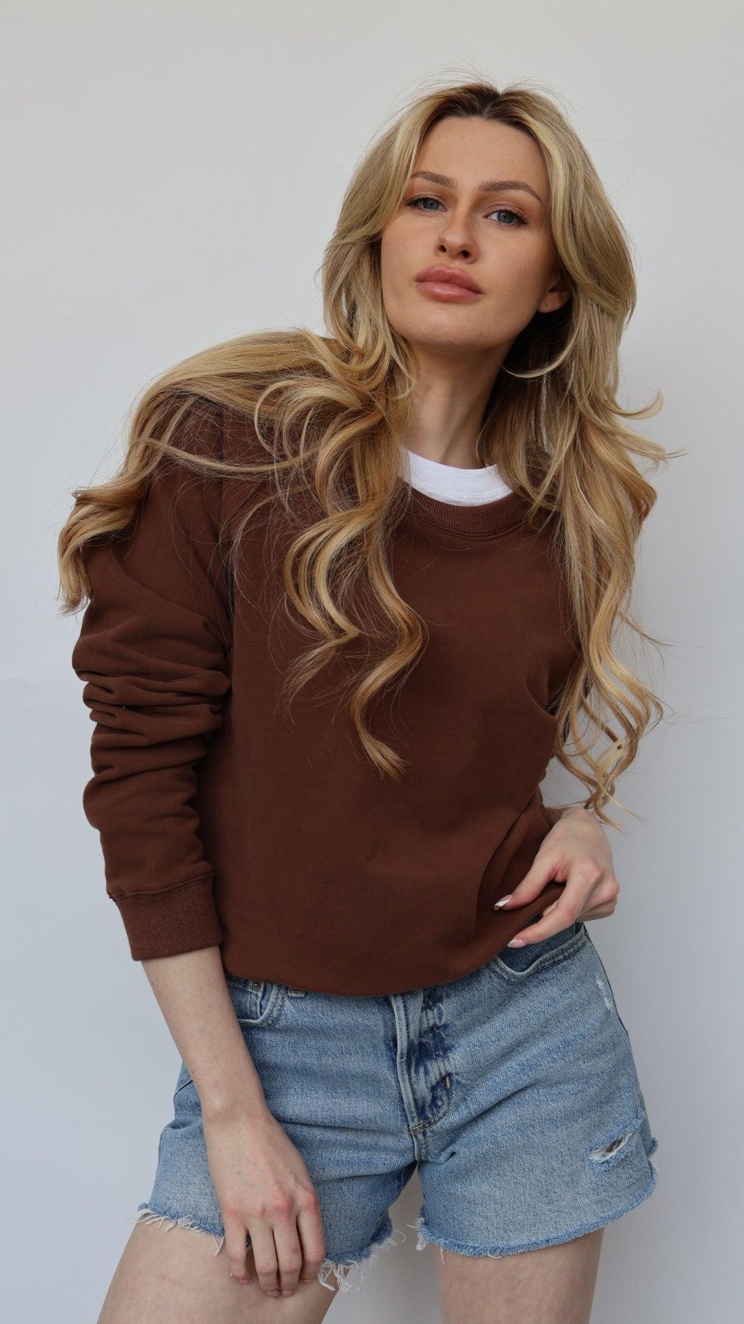 The Perfect Cotton Crew Neck Sweatshirt Product Image