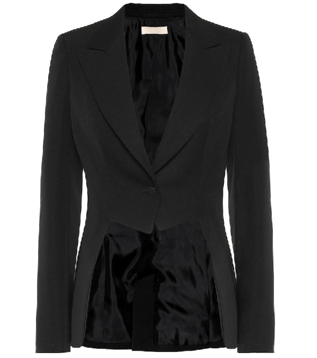 ALAÏA Wool-twill Blazer In Black Product Image