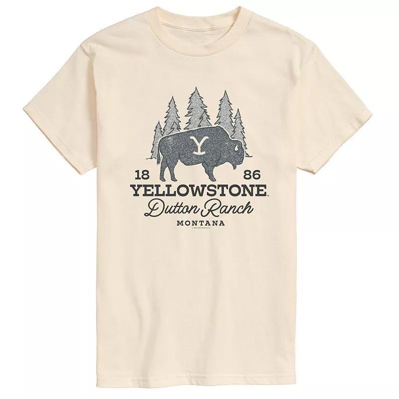 Men's Yellowstone Dutton Ranch Bison Graphic Tee,  Product Image