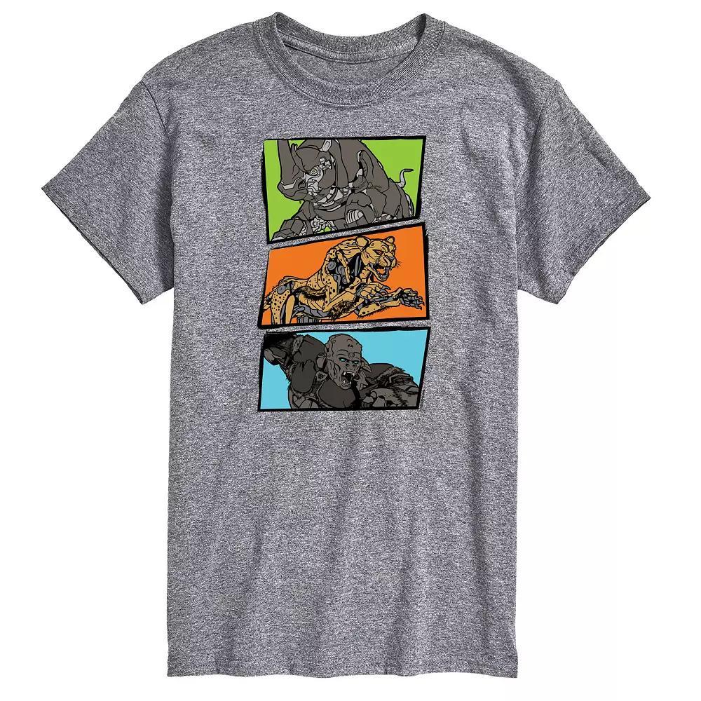 Big & Tall Transformers Maximal Action Panels Graphic Tee, Men's, Size: Large Tall, Gray Product Image