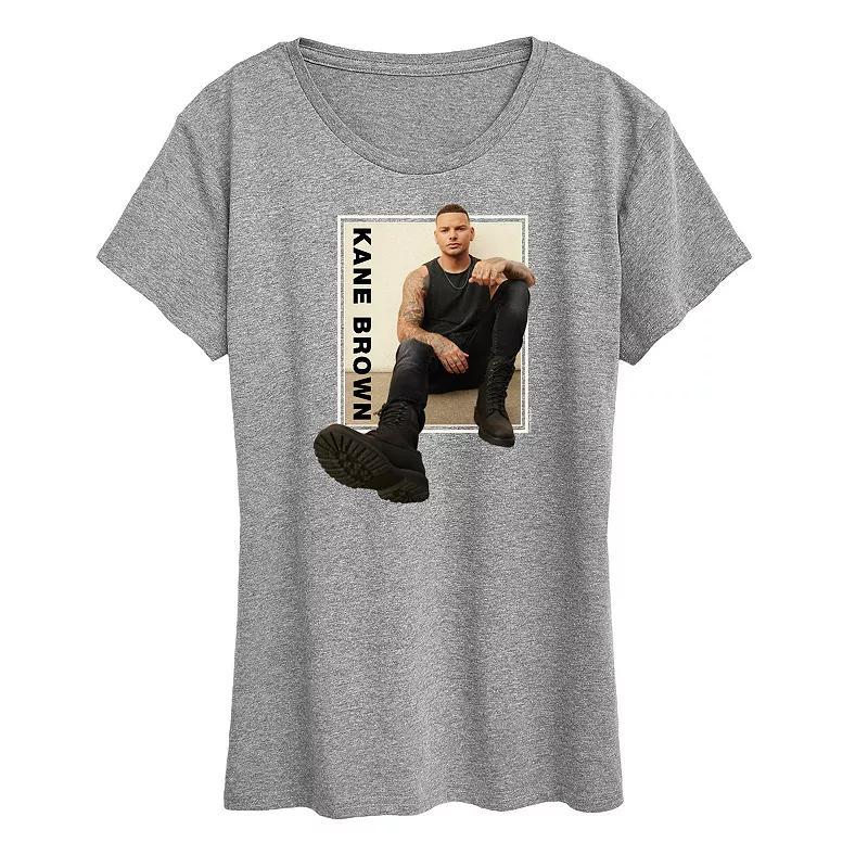 Womens Kane Brown Graphic Tee Grey Blue Product Image