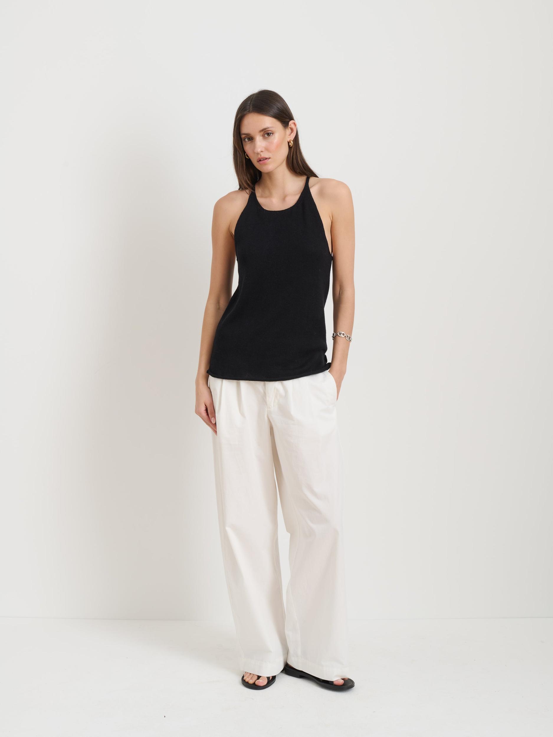 Josie Tank In Linen Cotton Product Image