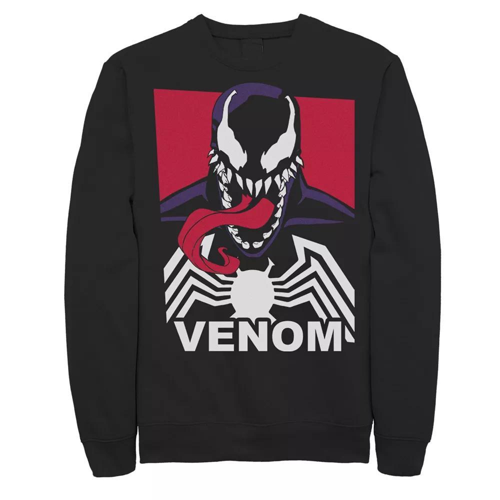 Men's Marvel Venom Tongue Out Comic Logo Sweatshirt,  Product Image