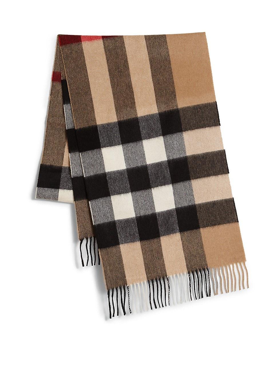 Mens Cashmere Mega Check Scarf Product Image