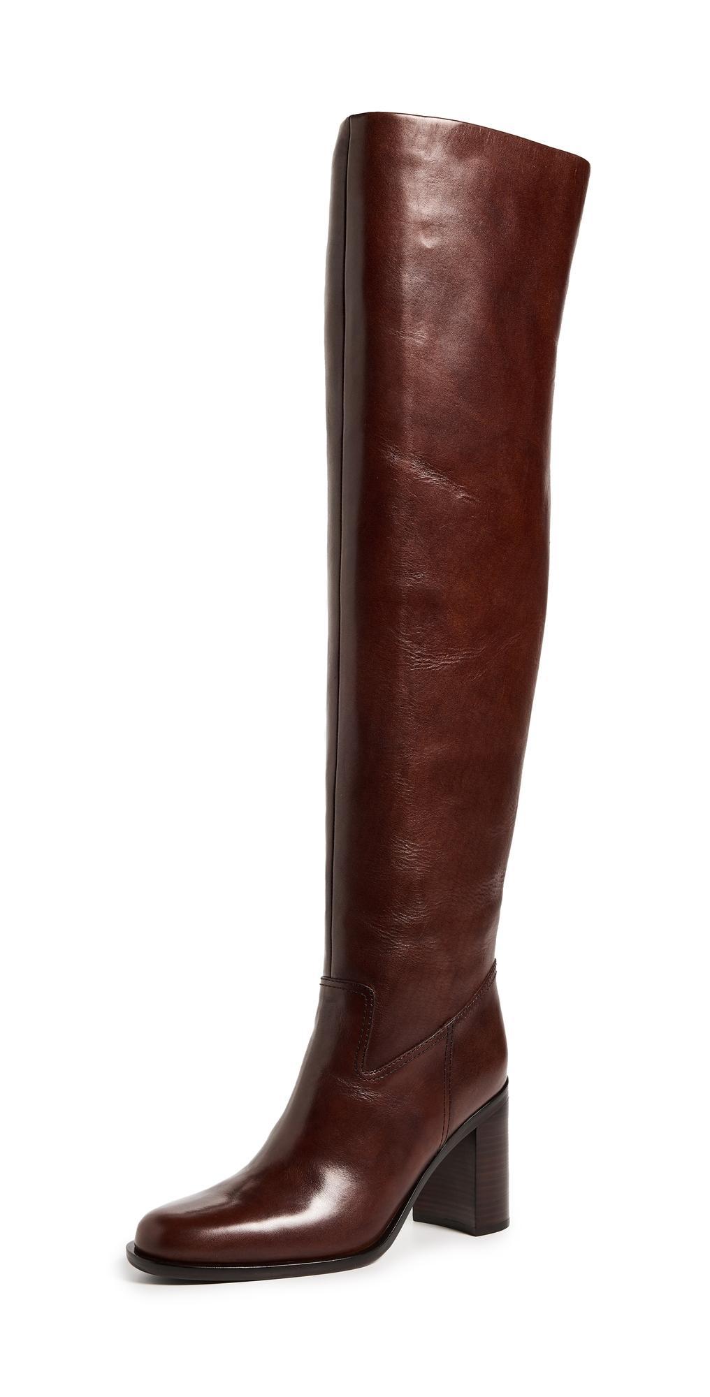 Womens Deidre 85MM Leather Over-The-Knee Boots Product Image