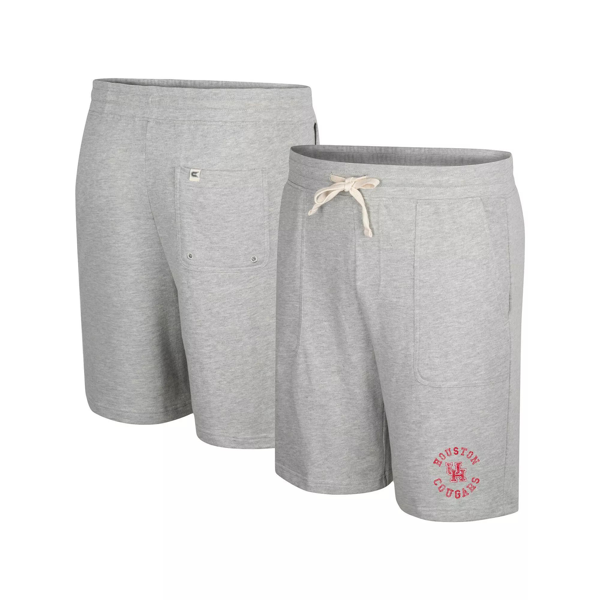 Men's Colosseum Heather Gray Texas Longhorns Love To Hear This Terry Shorts,  Product Image