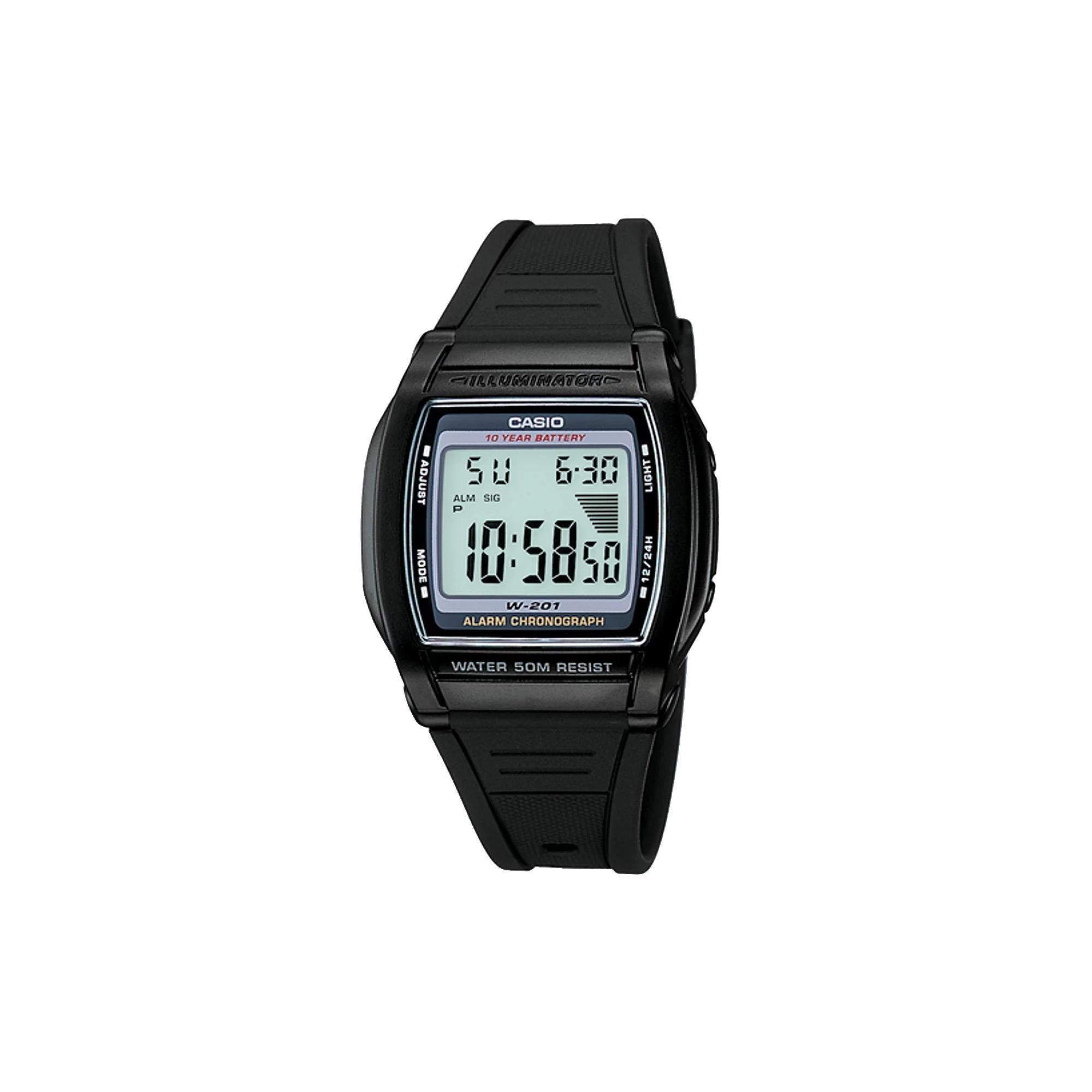 Casio Mens Digital Chronograph Watch - W201-1AV, Multicolor Product Image