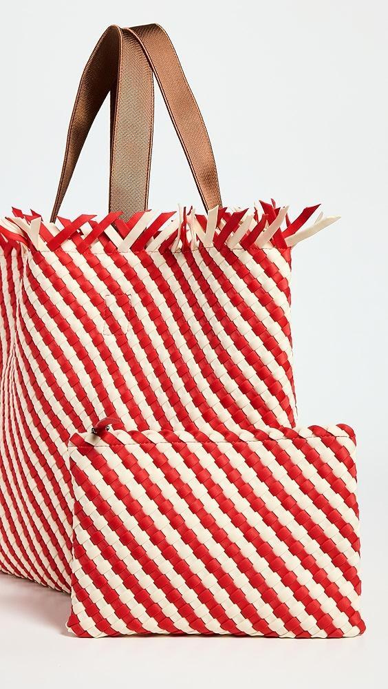 Naghedi Havana Striped Large Tote | Shopbop Product Image