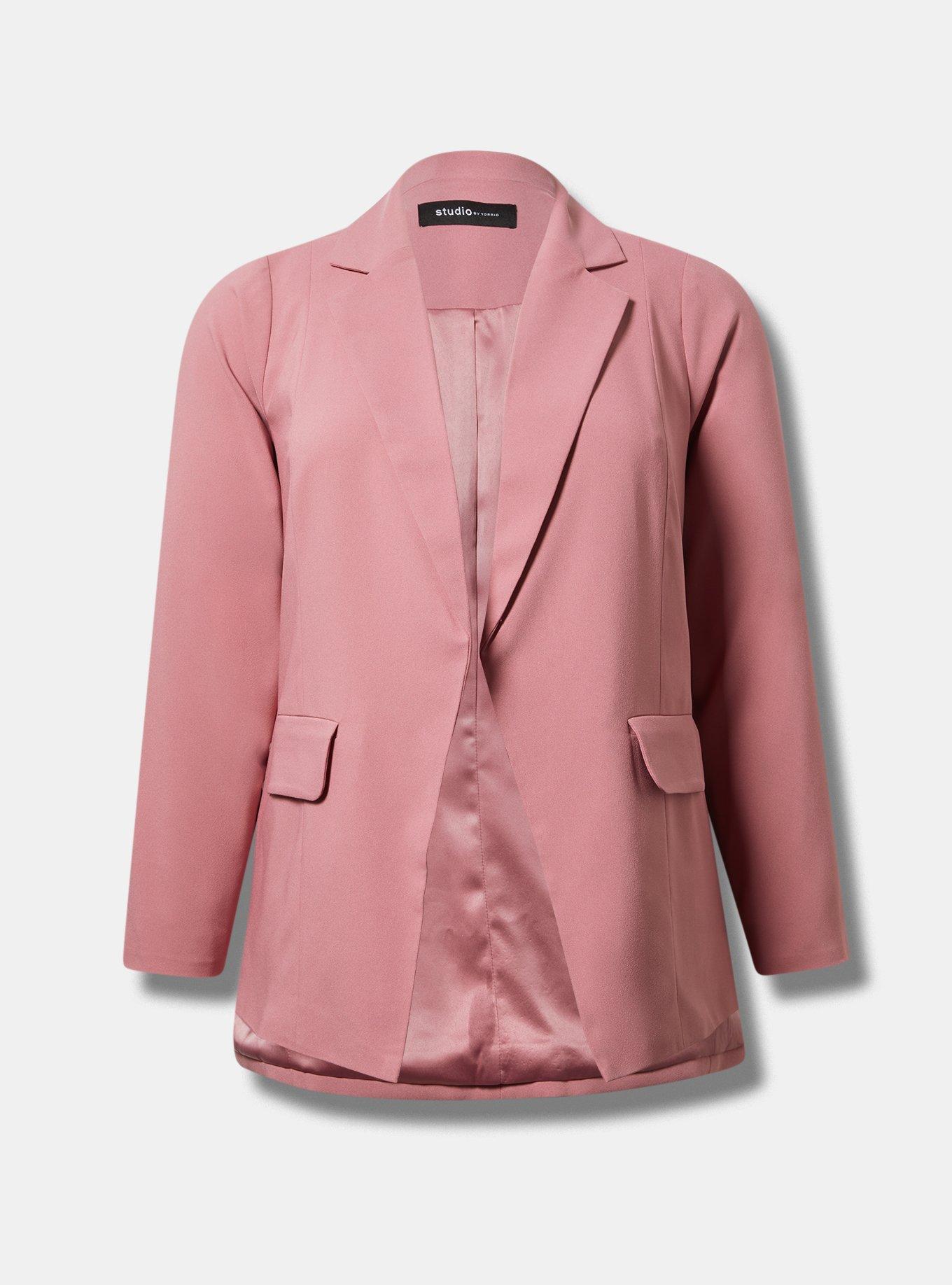Studio Crepe Notch-Collar Blazer Product Image