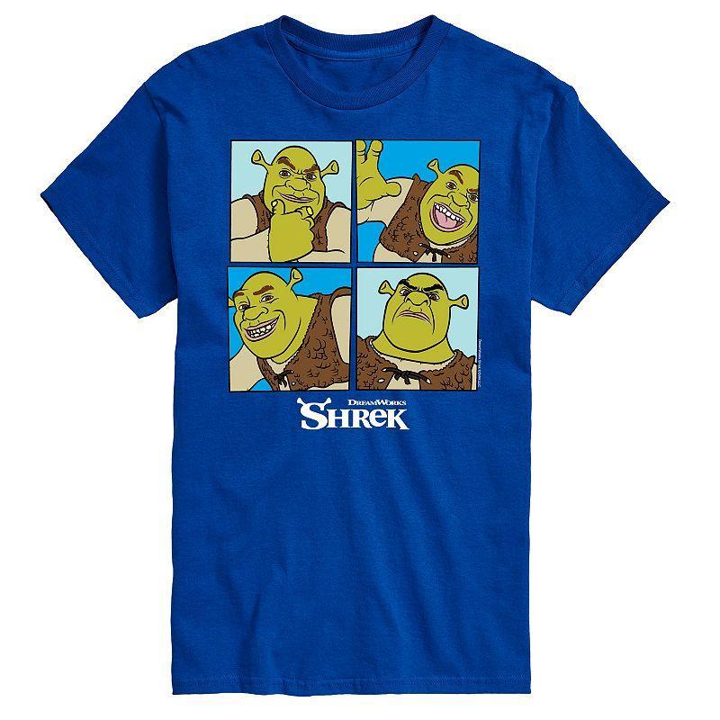 Big & Tall Shrek Grid Tee, Men's, Size: XXL Tall, Royal Blue Product Image